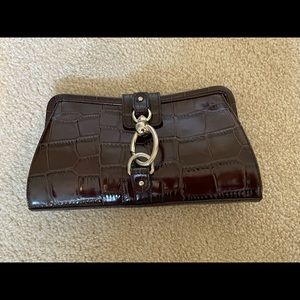 Ann Taylor clutch. Leather